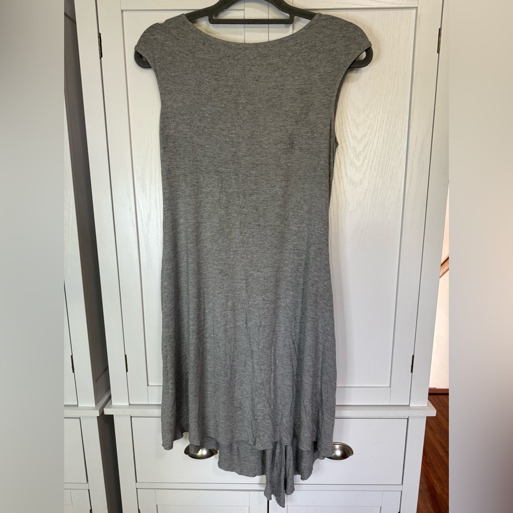 NWT Soma Cool Days Origami Shimmer Lounge Dress Gray Small Comfy Stretch Fairy - Picture 7 of 7